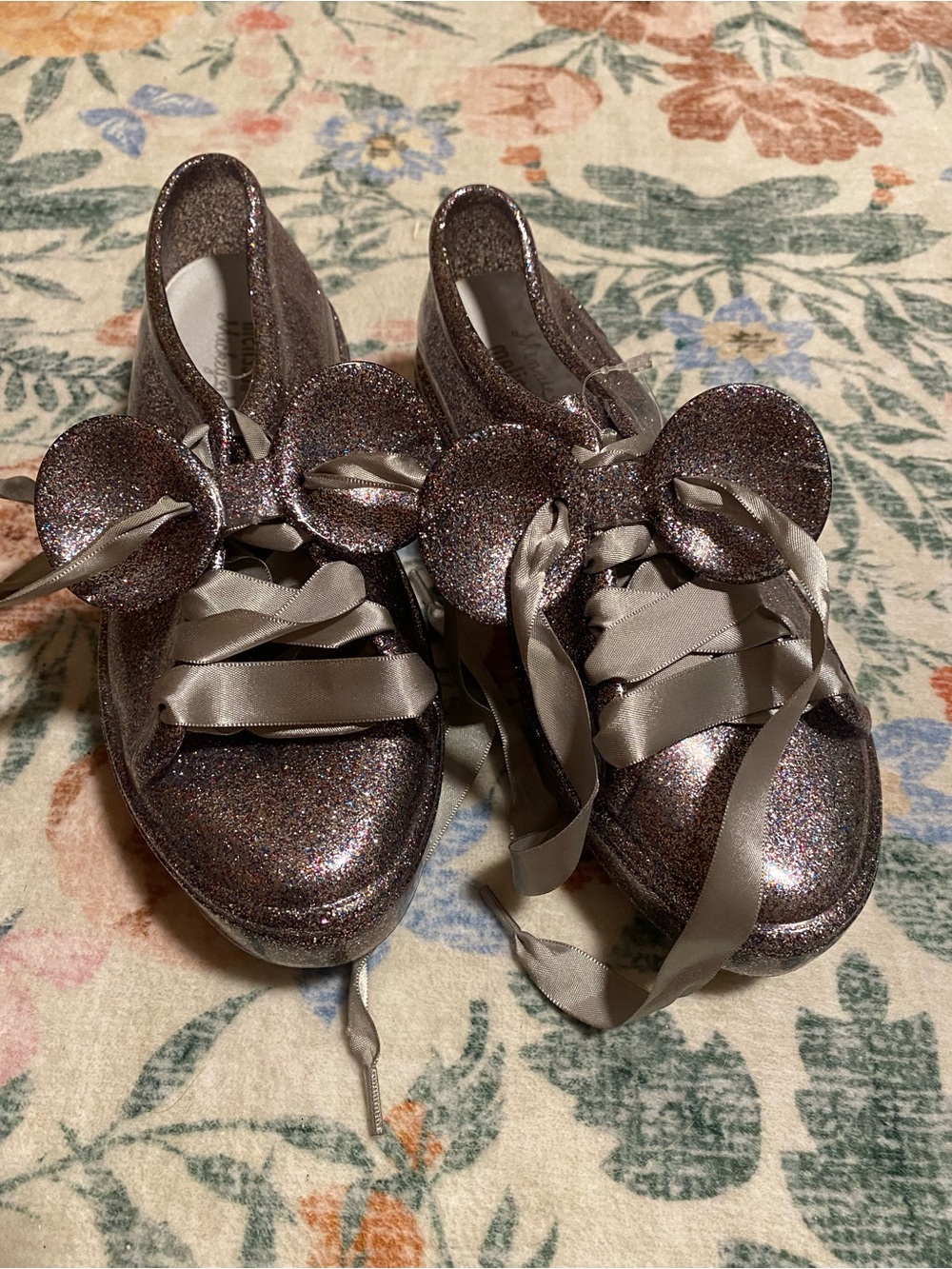 NWOT Melissa x Disney Glitter Sneakers - Picture 4 of 7